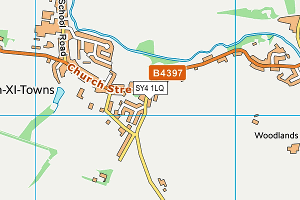 SY4 1LQ map - OS VectorMap District (Ordnance Survey)