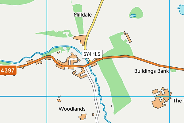 SY4 1LS map - OS VectorMap District (Ordnance Survey)