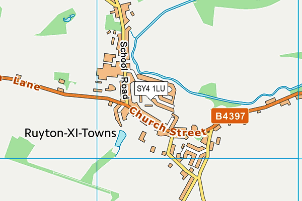 SY4 1LU map - OS VectorMap District (Ordnance Survey)