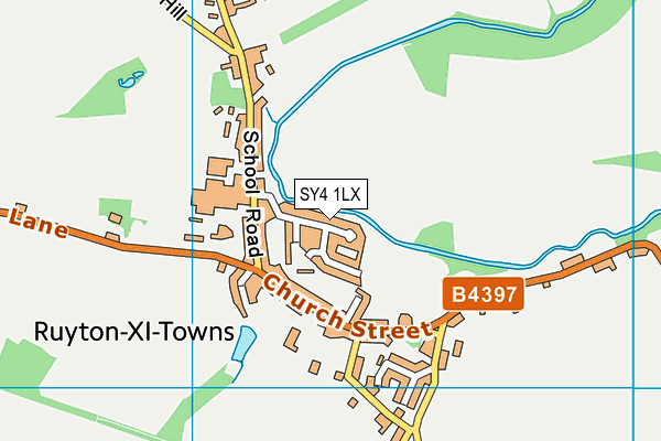 SY4 1LX map - OS VectorMap District (Ordnance Survey)