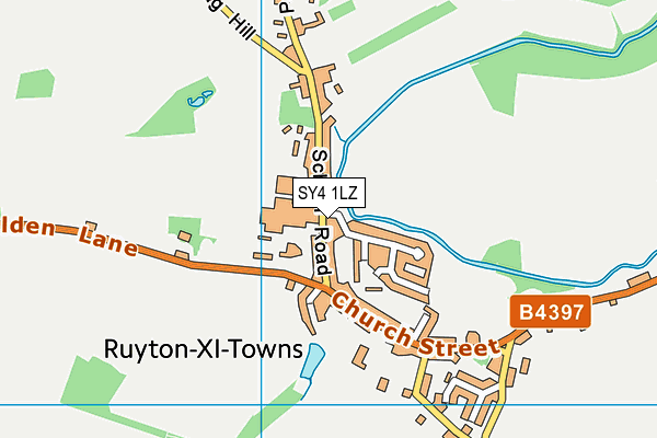 SY4 1LZ map - OS VectorMap District (Ordnance Survey)