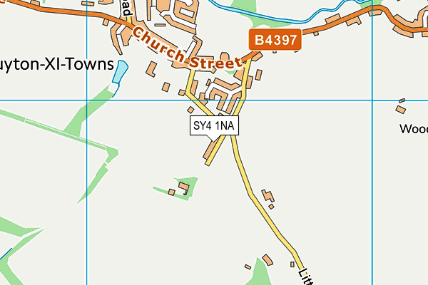 SY4 1NA map - OS VectorMap District (Ordnance Survey)