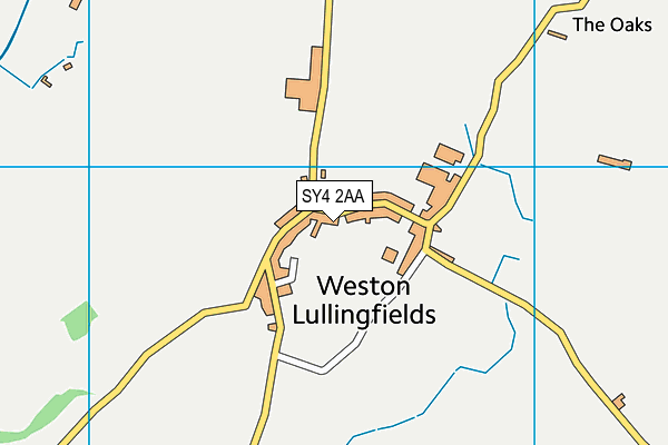 SY4 2AA map - OS VectorMap District (Ordnance Survey)