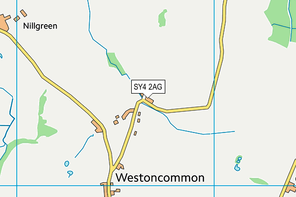 SY4 2AG map - OS VectorMap District (Ordnance Survey)