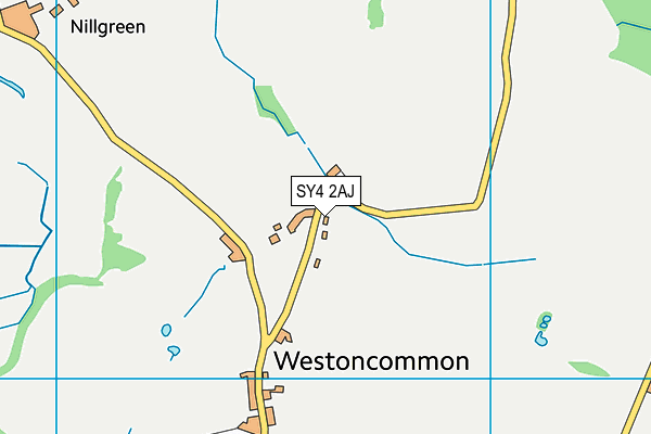 SY4 2AJ map - OS VectorMap District (Ordnance Survey)