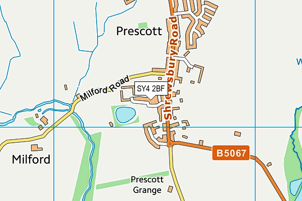 SY4 2BF map - OS VectorMap District (Ordnance Survey)