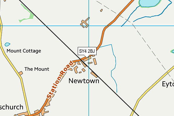 SY4 2BJ map - OS VectorMap District (Ordnance Survey)