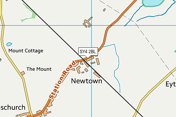 SY4 2BL map - OS VectorMap District (Ordnance Survey)