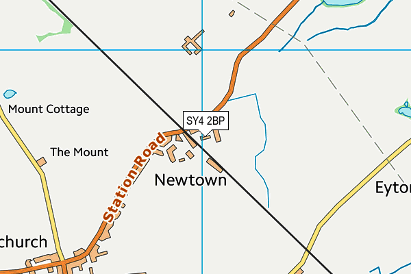 SY4 2BP map - OS VectorMap District (Ordnance Survey)