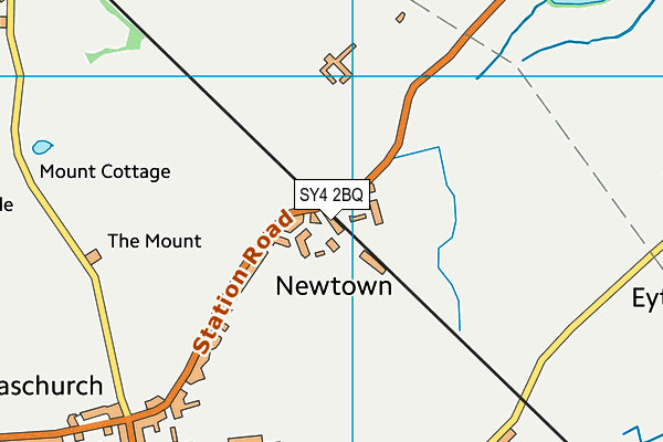 SY4 2BQ map - OS VectorMap District (Ordnance Survey)