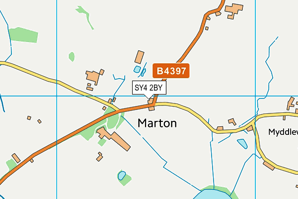 SY4 2BY map - OS VectorMap District (Ordnance Survey)