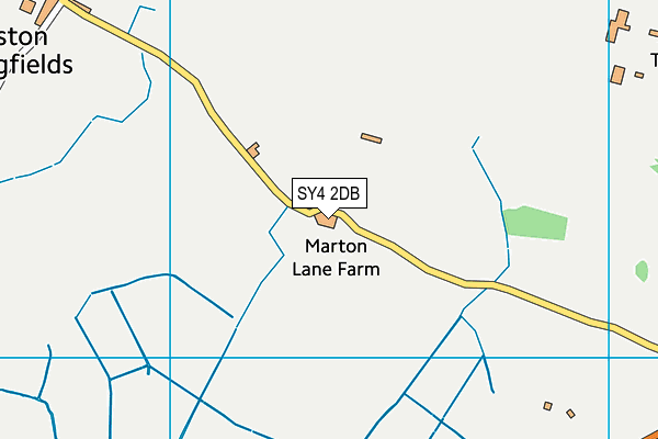 SY4 2DB map - OS VectorMap District (Ordnance Survey)