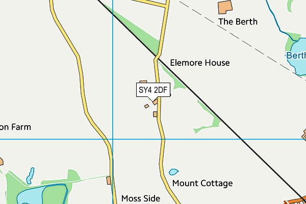 SY4 2DF map - OS VectorMap District (Ordnance Survey)