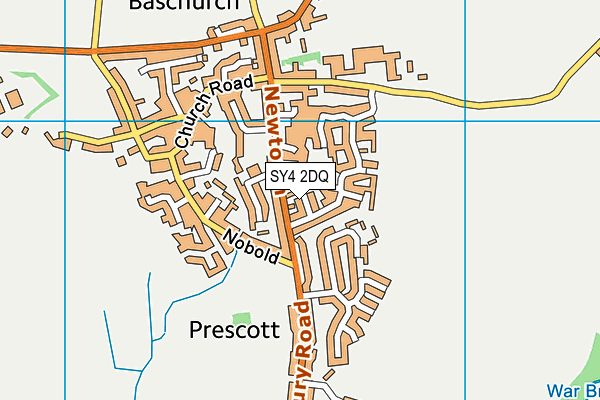 SY4 2DQ map - OS VectorMap District (Ordnance Survey)