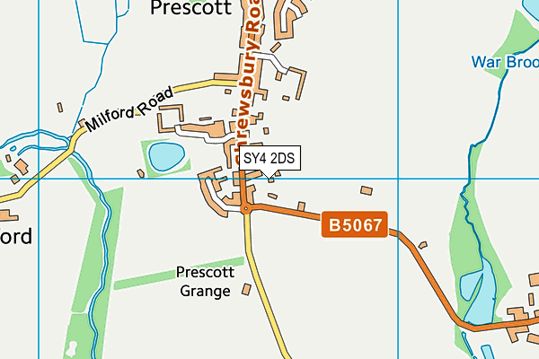 SY4 2DS map - OS VectorMap District (Ordnance Survey)