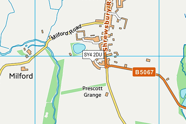 SY4 2DU map - OS VectorMap District (Ordnance Survey)