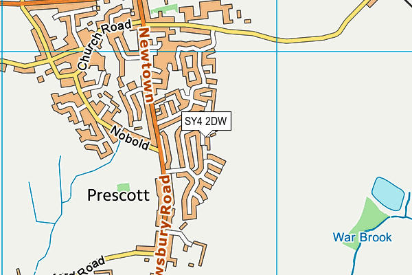 Baschurch Playground map (SY4 2DW) - OS VectorMap District (Ordnance Survey)