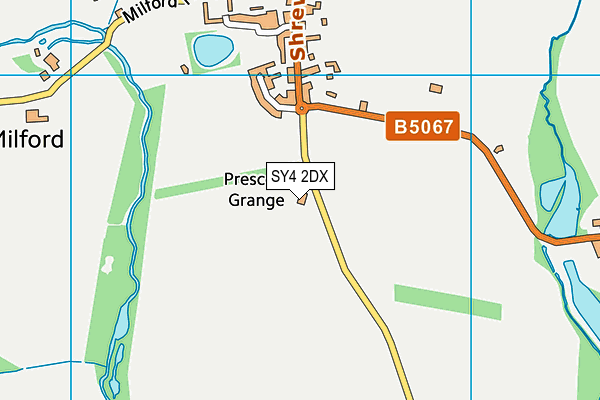 SY4 2DX map - OS VectorMap District (Ordnance Survey)