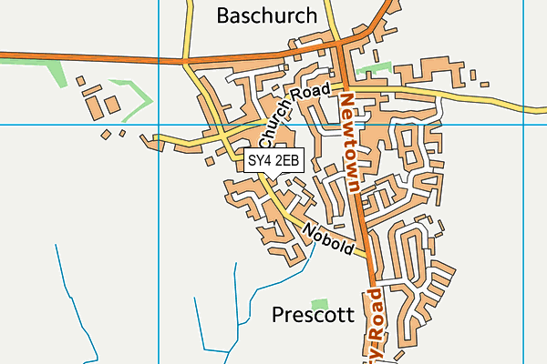 SY4 2EB map - OS VectorMap District (Ordnance Survey)