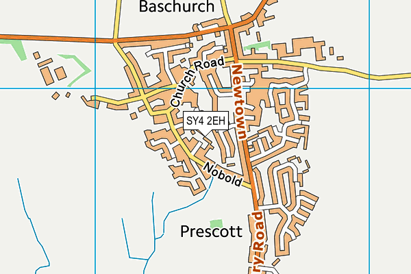 SY4 2EH map - OS VectorMap District (Ordnance Survey)