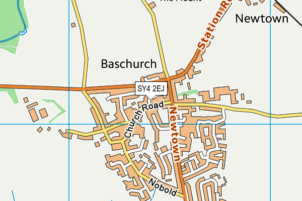 SY4 2EJ map - OS VectorMap District (Ordnance Survey)