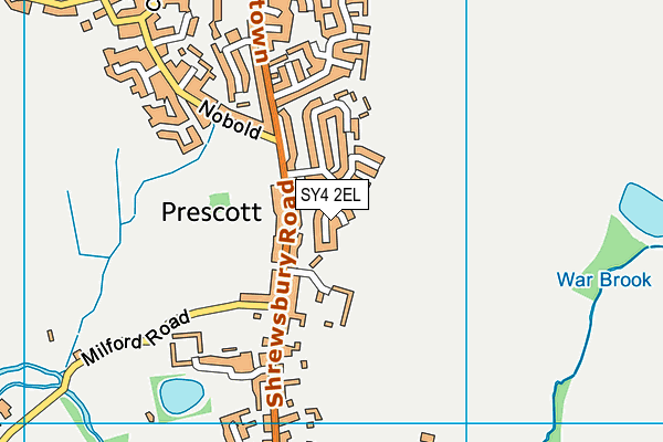 SY4 2EL map - OS VectorMap District (Ordnance Survey)