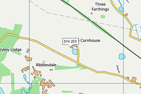 SY4 2EX map - OS VectorMap District (Ordnance Survey)