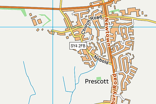 SY4 2FB map - OS VectorMap District (Ordnance Survey)