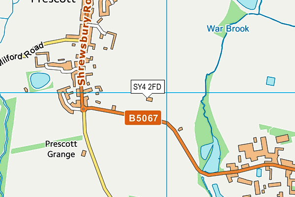 SY4 2FD map - OS VectorMap District (Ordnance Survey)