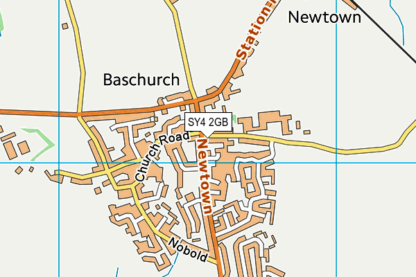 SY4 2GB map - OS VectorMap District (Ordnance Survey)
