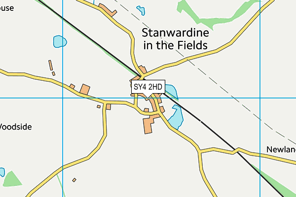 SY4 2HD map - OS VectorMap District (Ordnance Survey)