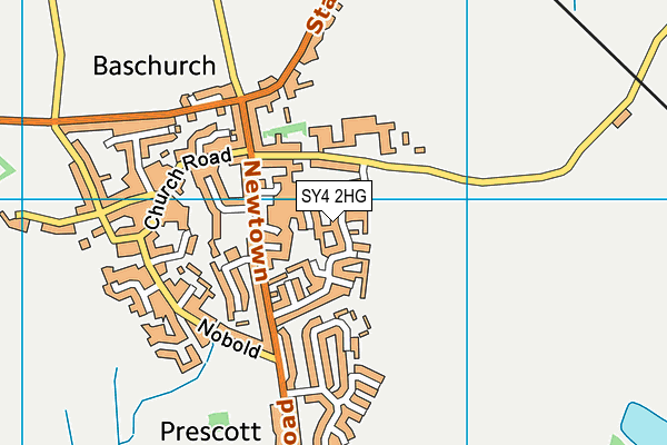 SY4 2HG map - OS VectorMap District (Ordnance Survey)