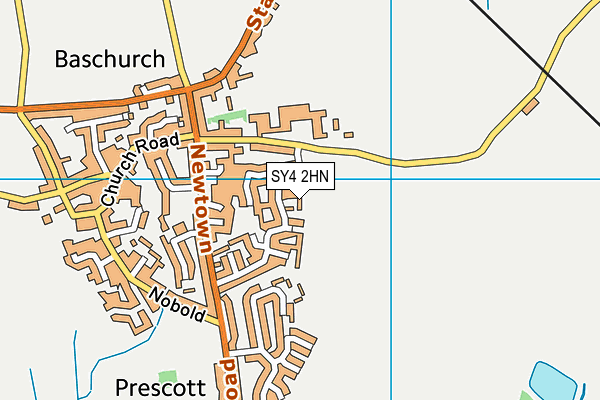 SY4 2HN map - OS VectorMap District (Ordnance Survey)