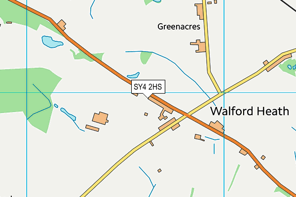 SY4 2HS map - OS VectorMap District (Ordnance Survey)
