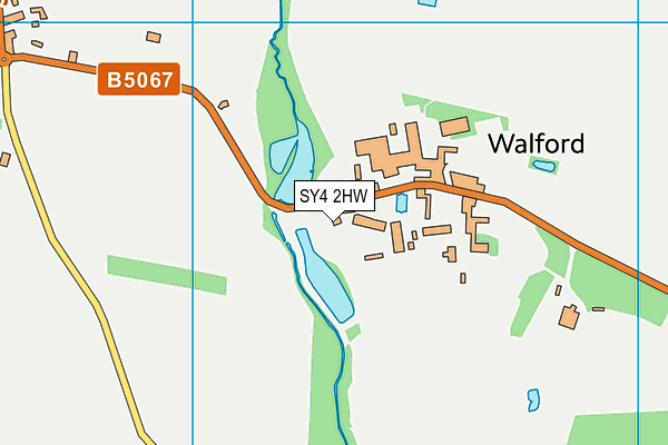 SY4 2HW map - OS VectorMap District (Ordnance Survey)