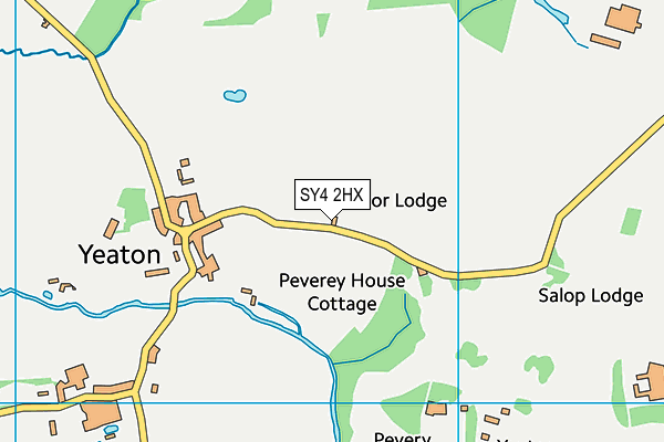 SY4 2HX map - OS VectorMap District (Ordnance Survey)