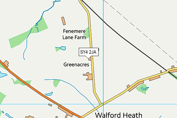 SY4 2JA map - OS VectorMap District (Ordnance Survey)