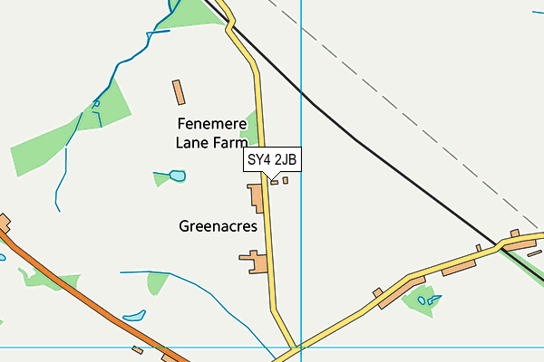 SY4 2JB map - OS VectorMap District (Ordnance Survey)