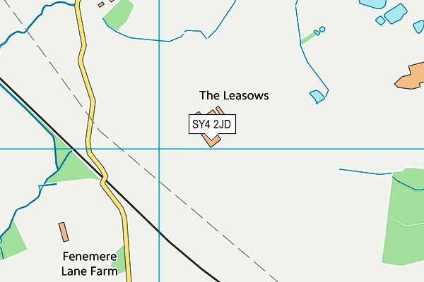 SY4 2JD map - OS VectorMap District (Ordnance Survey)