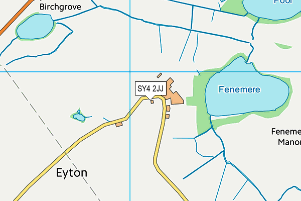 SY4 2JJ map - OS VectorMap District (Ordnance Survey)