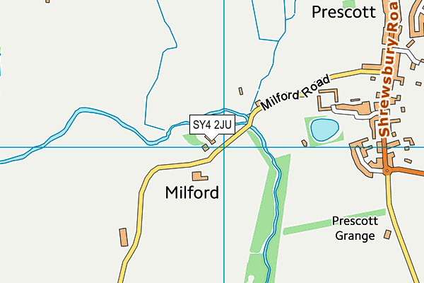 SY4 2JU map - OS VectorMap District (Ordnance Survey)