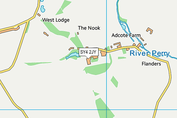 Adcote School For Girls map (SY4 2JY) - OS VectorMap District (Ordnance Survey)