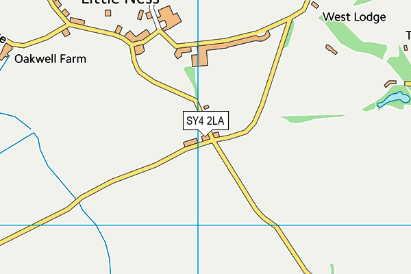 SY4 2LA map - OS VectorMap District (Ordnance Survey)