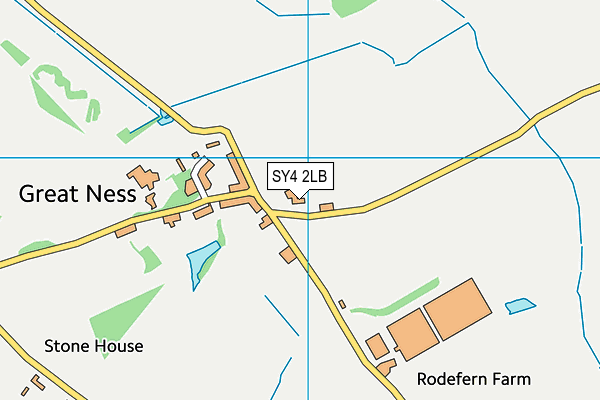 SY4 2LB map - OS VectorMap District (Ordnance Survey)