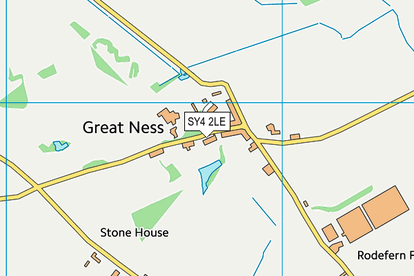 SY4 2LE map - OS VectorMap District (Ordnance Survey)