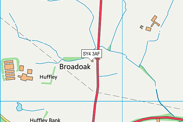 SY4 3AF map - OS VectorMap District (Ordnance Survey)