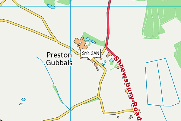 SY4 3AN map - OS VectorMap District (Ordnance Survey)