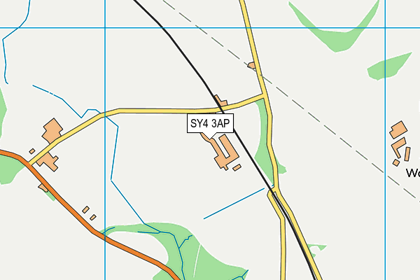 SY4 3AP map - OS VectorMap District (Ordnance Survey)