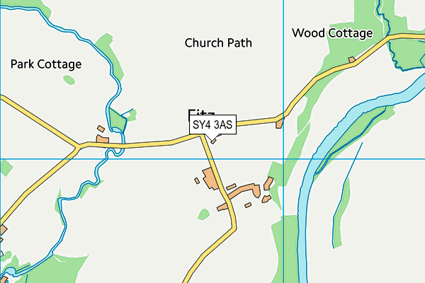 SY4 3AS map - OS VectorMap District (Ordnance Survey)