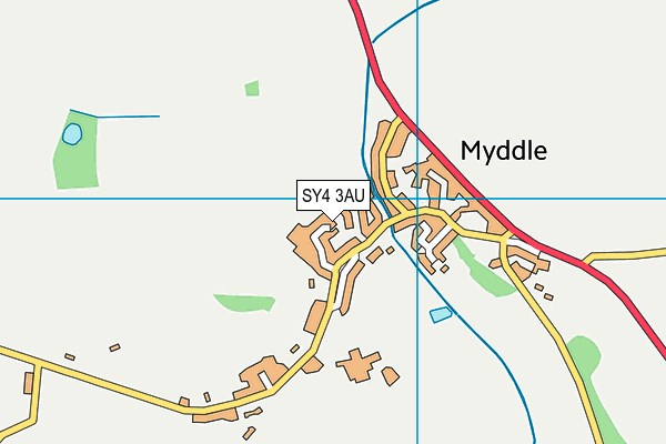 SY4 3AU map - OS VectorMap District (Ordnance Survey)